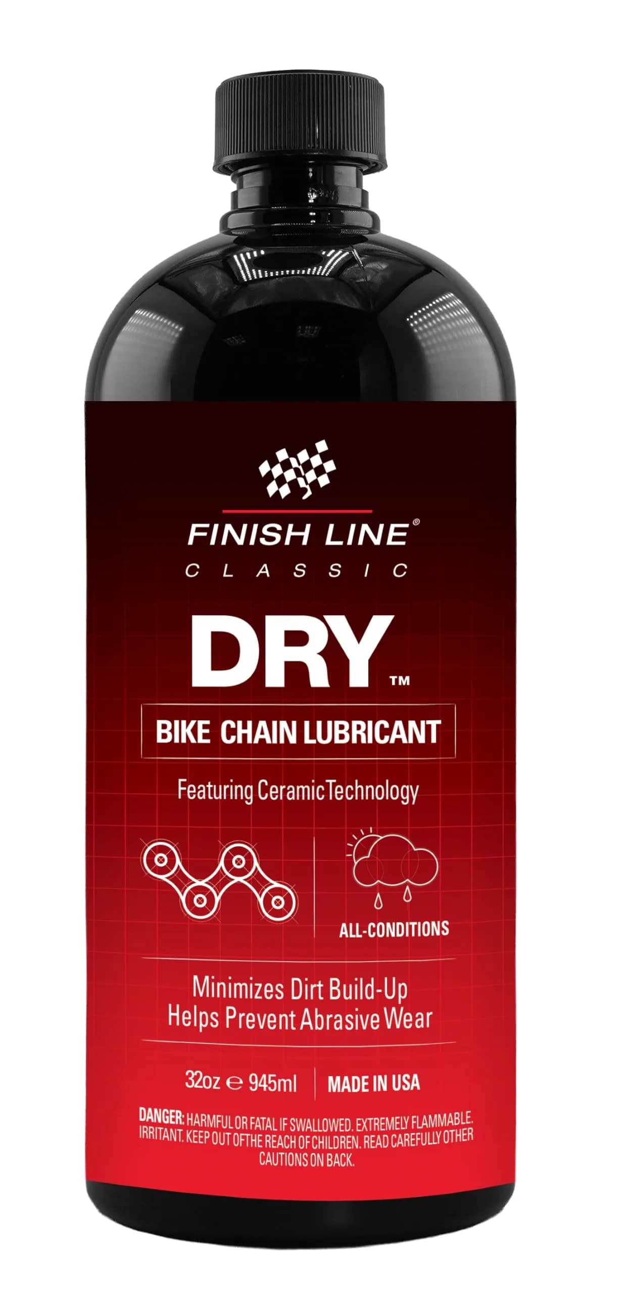 Finish Line Dry Chain Lubricant 946ml (32 Fl Oz) | Ceramic Technology for Dry & Dusty Indian Roads - main product image