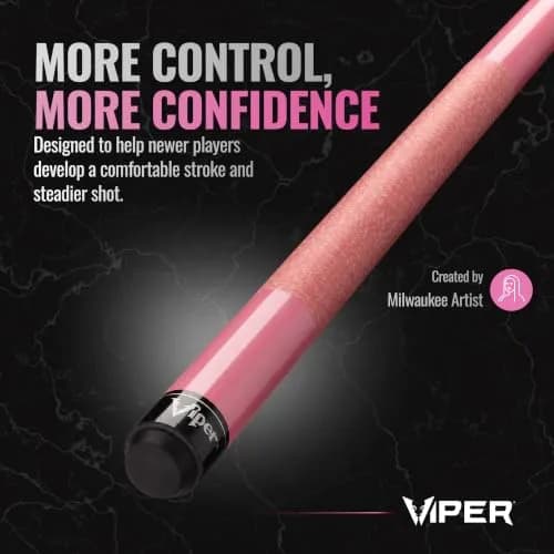 Viper Junior Pink Lady Pool Cue 48" (122cm) | 16 Oz (454g) Two-Piece Maple Hardwood thumbnail 4