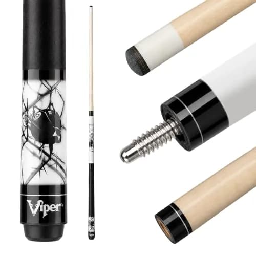 Viper Junior 48" Spider Pool Cue Stick | 16 Oz (454g) Canadian Maple Wood thumbnail 1