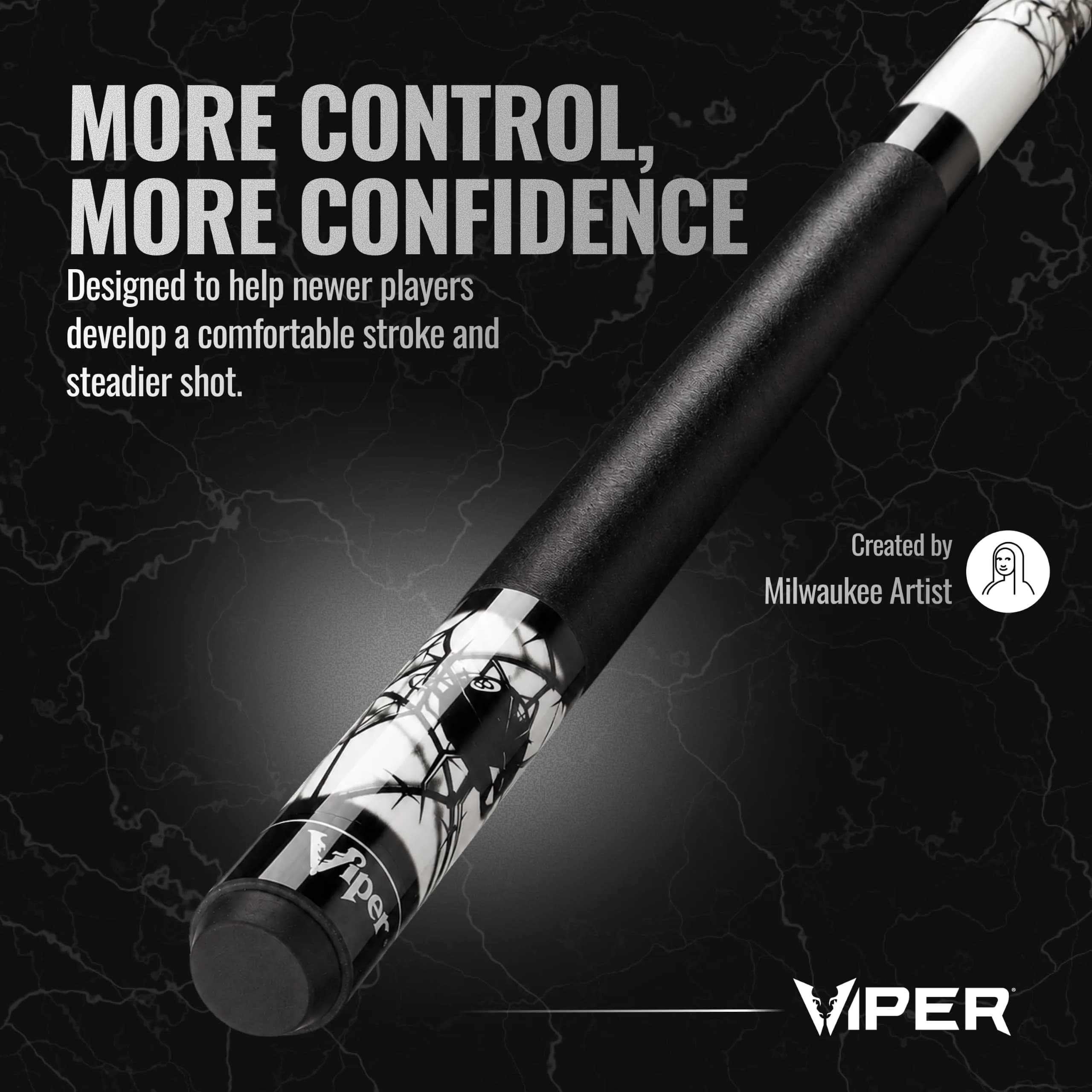 Viper Junior 48" Spider Pool Cue Stick | 16 Oz (454g) Canadian Maple Wood - view 4