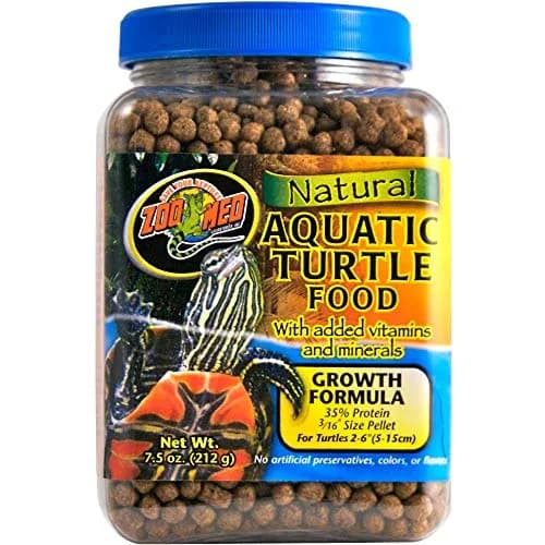 Zoo Med Aquatic Turtle Food Growth Formula 7.5 oz. | High Protein, Natural Ingredients for Proper Shell Development thumbnail 1