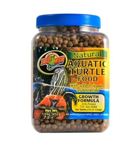 Zoo Med Aquatic Turtle Food Growth Formula 7.5 oz. | High Protein, Natural Ingredients for Proper Shell Development thumbnail 2