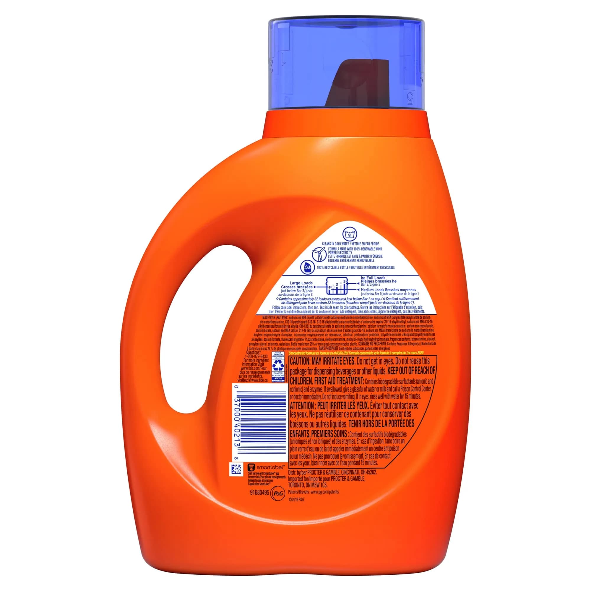 Tide Original Scent Liquid Laundry Detergent 1.56L (50 fl oz) | America's #1 Detergent for Tough Stains - view 3