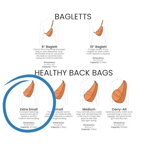 AmeriBag Healthy Back Bag 15" Microfiber Crossbody Sling | Ergonomic, Lightweight & Organized thumbnail 7