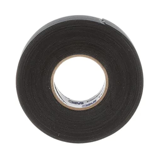 3M Temflex Rubber Splicing Tape 2155, 3.8 cm x 6.7 m (1-1/2 in x 22 ft) Black | Insulates Up to 600V thumbnail 1