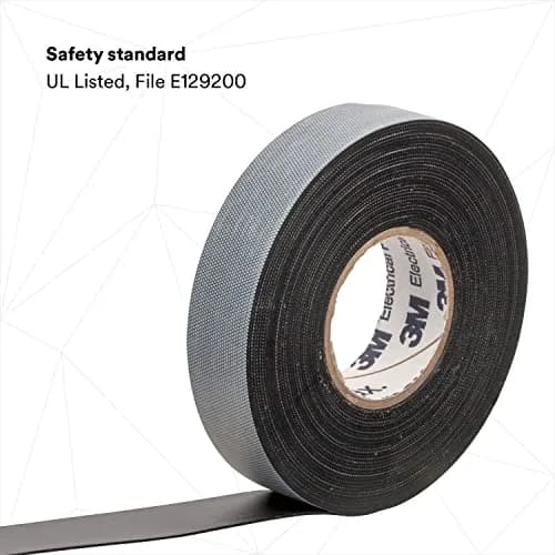 3M Temflex Rubber Splicing Tape 2155, 3.8 cm x 6.7 m (1-1/2 in x 22 ft) Black | Insulates Up to 600V thumbnail 4
