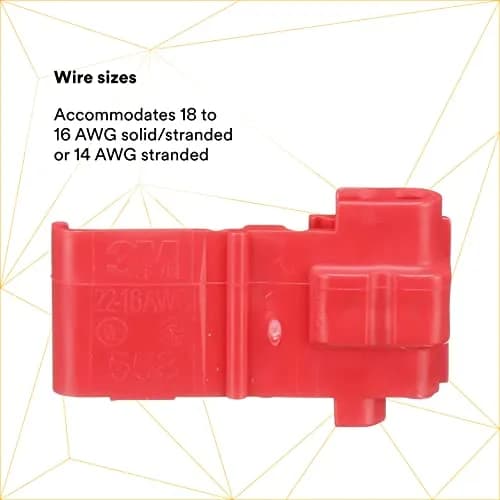 3M Scotchlok Electrical IDC 558-BULK Connector 22-16 AWG Red | 500 Pack thumbnail 4