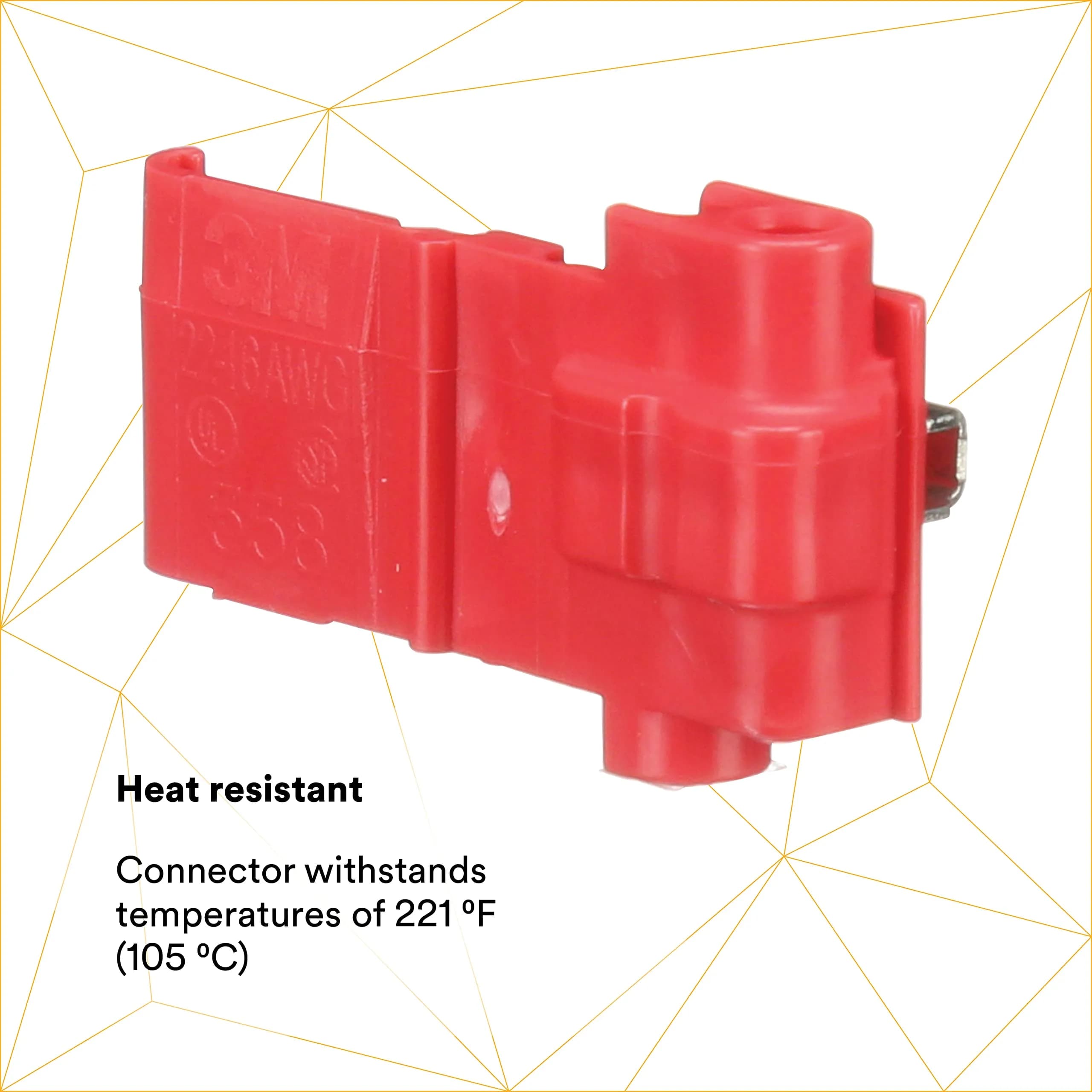 3M Scotchlok Electrical IDC 558-BULK Connector 22-16 AWG Red | 500 Pack - view 5