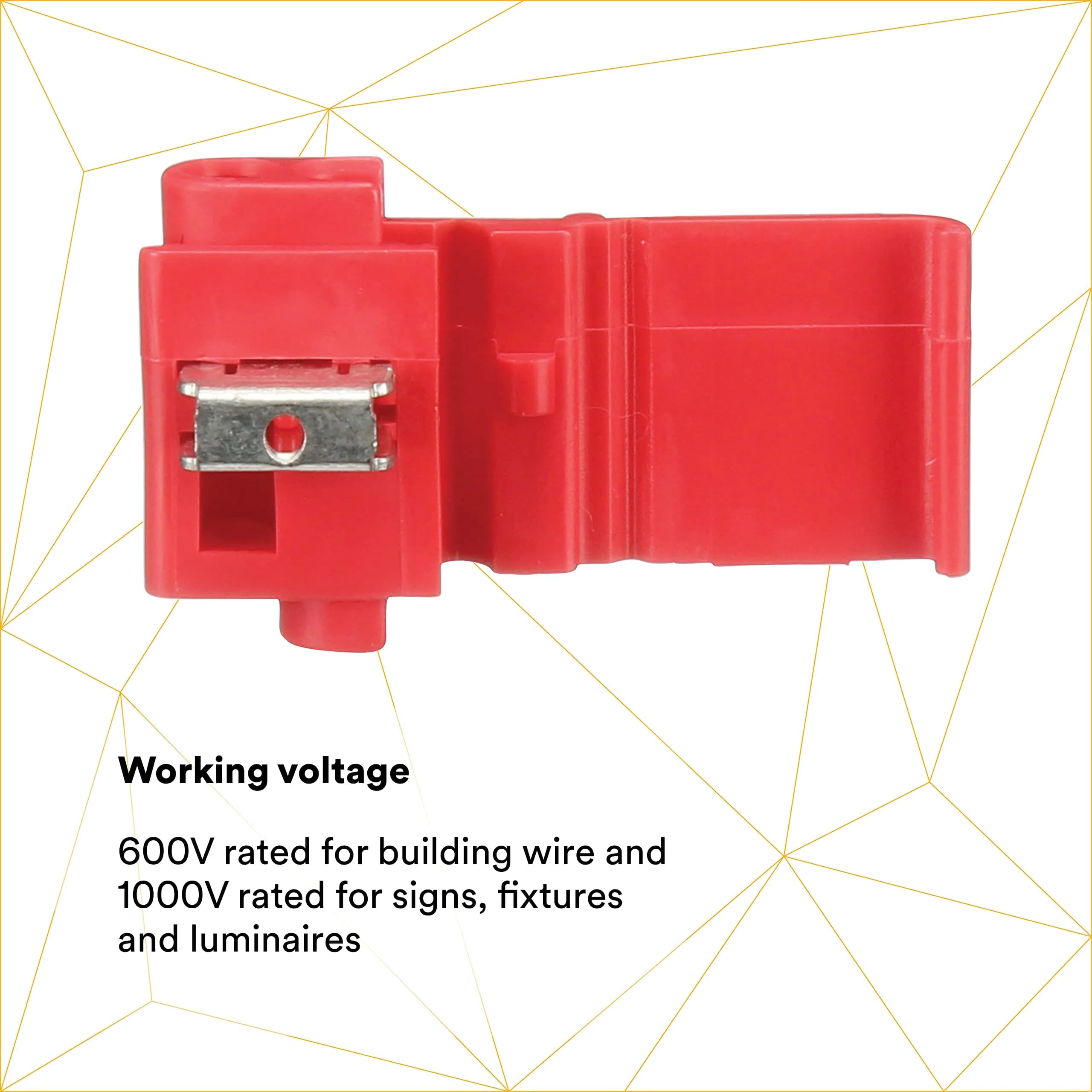 3M Scotchlok Electrical IDC 558-BULK Connector 22-16 AWG Red | 500 Pack - view 3