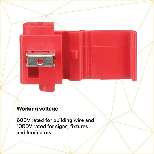 3M Scotchlok Electrical IDC 558-BULK Connector 22-16 AWG Red | 500 Pack thumbnail 3