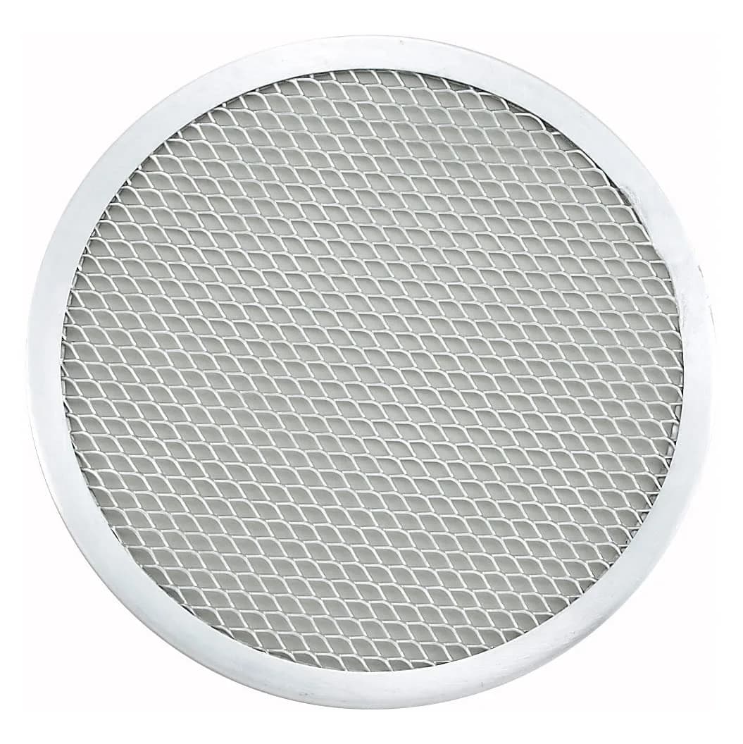 Winco 10-inch (25.4 cm) Aluminum Seamless Pizza Screen | Commercial-Grade for Crispy Crusts