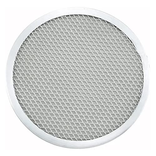 Winco 10-inch (25.4 cm) Aluminum Seamless Pizza Screen | Commercial-Grade for Crispy Crusts thumbnail 1