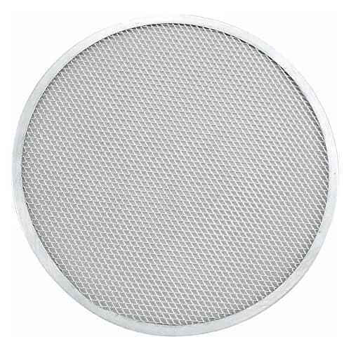 Winco 14-inch (35.56 cm) Aluminum Seamless Pizza Screen | Commercial Grade for Crisp Crusts thumbnail 1