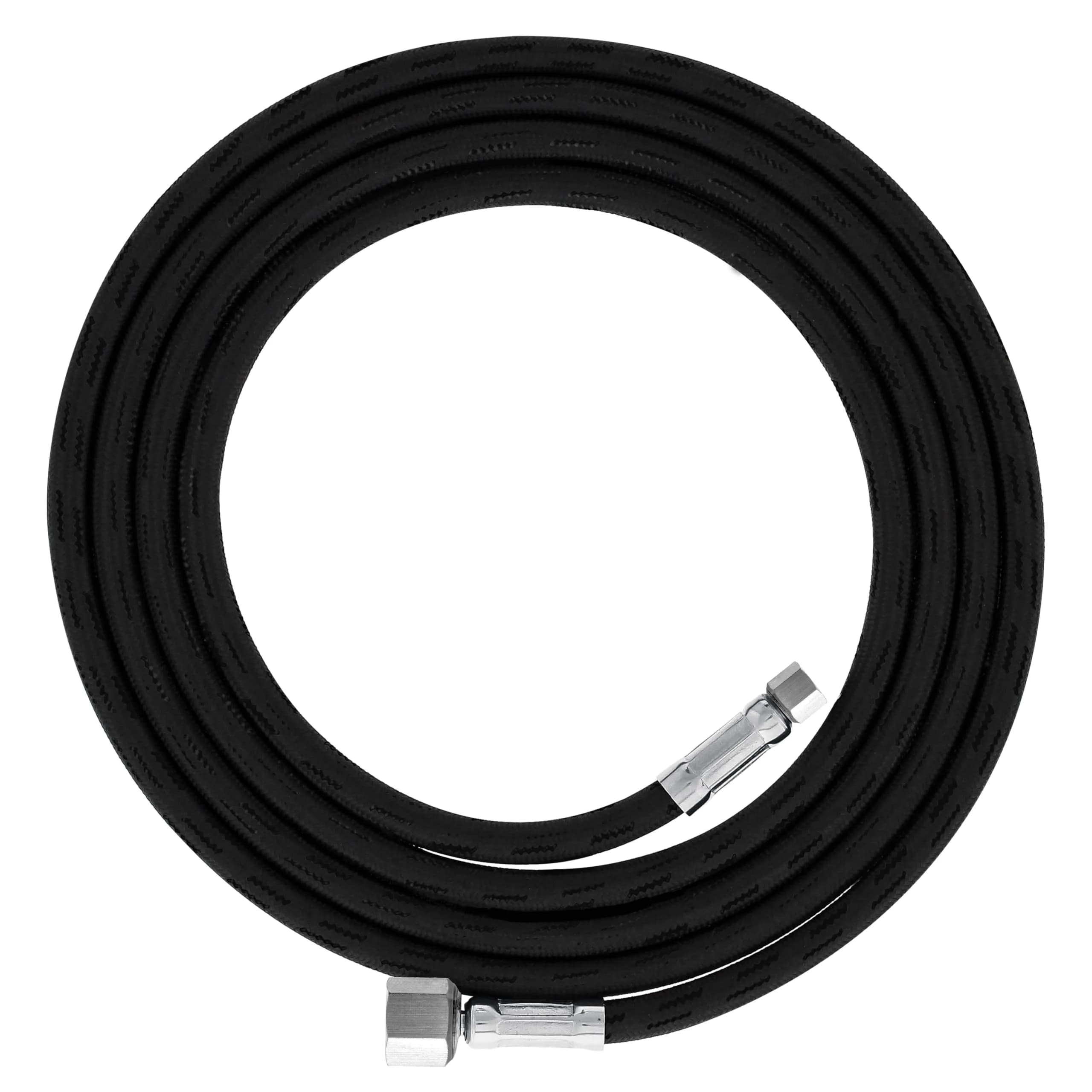 Master Airbrush Premium 6 Foot Nylon Braided Airbrush Hose with 1/8" & 1/4" Fittings