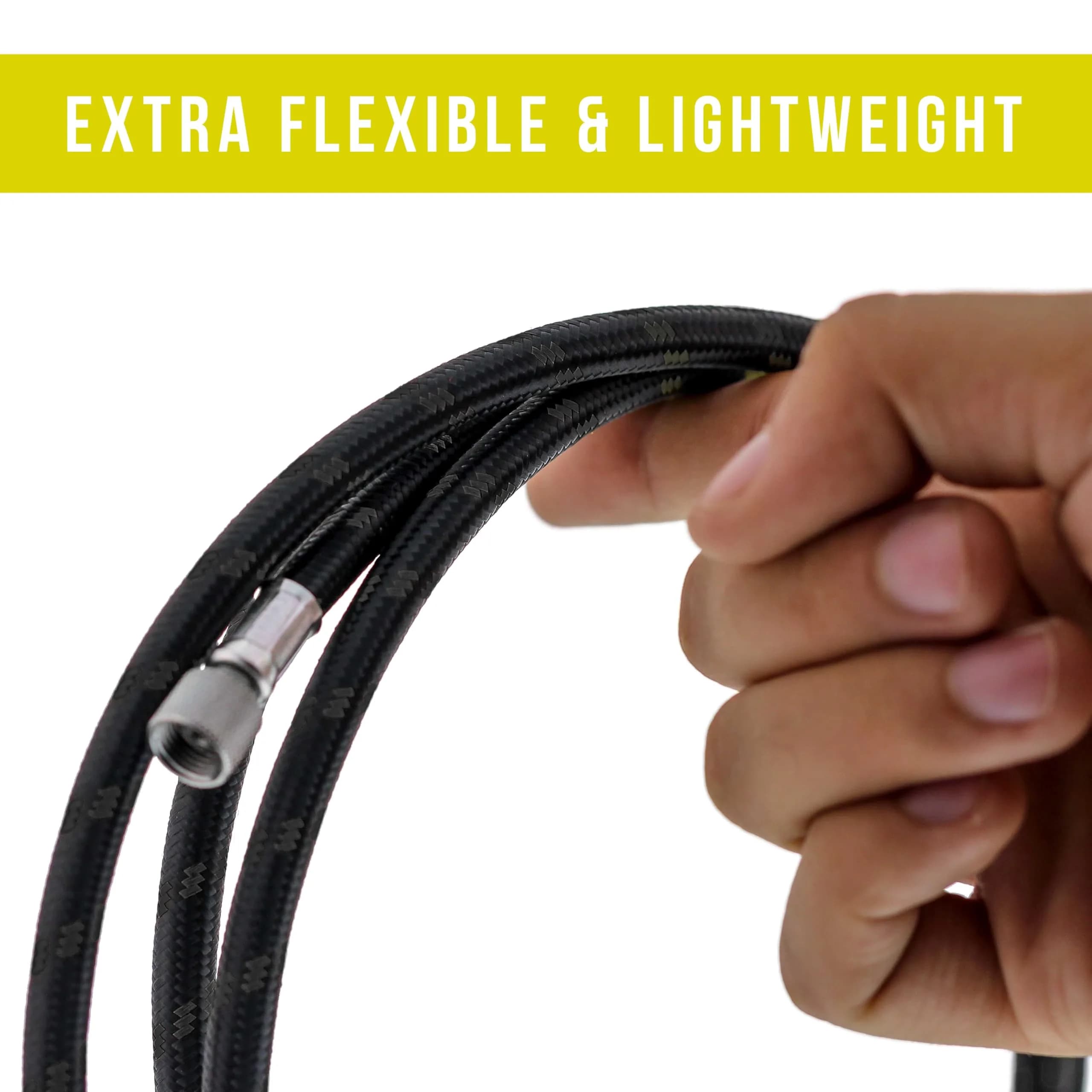Master Airbrush Premium 6 Foot Nylon Braided Airbrush Hose with 1/8" & 1/4" Fittings - view 4