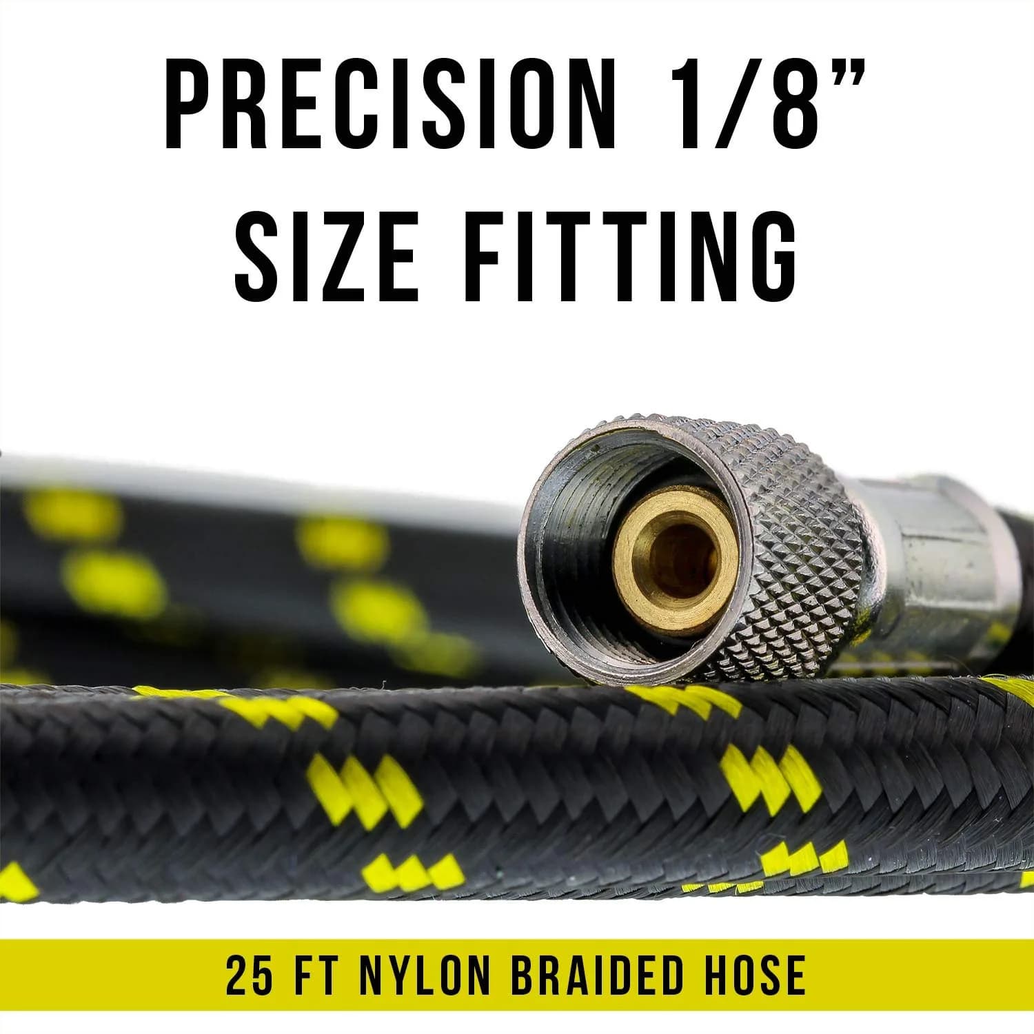 Master Airbrush Premium 25 Foot Nylon Braided Airbrush Hose with 1/8" BSP Fittings - view 2