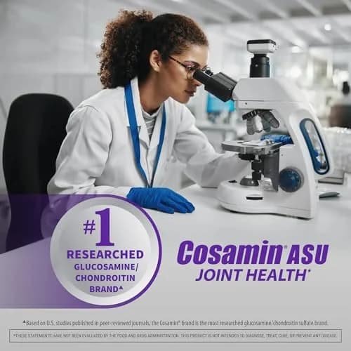 Nutramax Cosamin ASU Joint Health Supplement 90 Capsules | Faster-Acting Formula with Glucosamine, Chondroitin, ASU, and Boswellia thumbnail 7