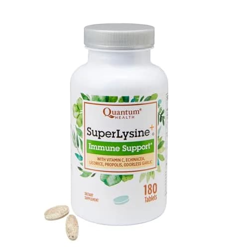 Quantum SuperLysine+ 1500mg L-lysine Immune Support 180 Tablets | Supports Healthy Lips & Immune System thumbnail 1
