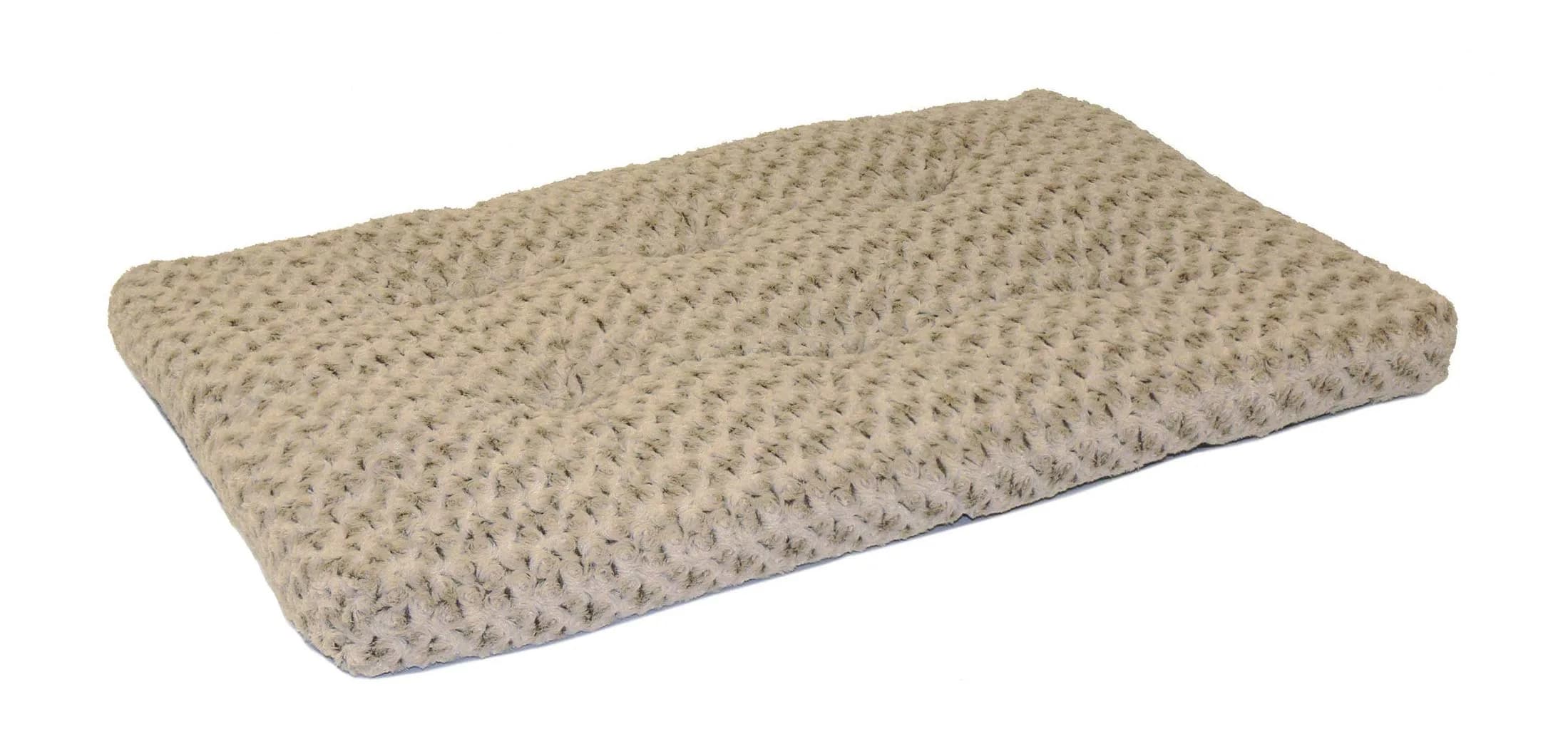 MidWest Homes for Pets Medium Mocha Ombré Swirl Plush Pet Bed 71cm x 51cm (28" x 20") | Cozy Crate Mat for Dogs & Cats — Mocha / 48 inch