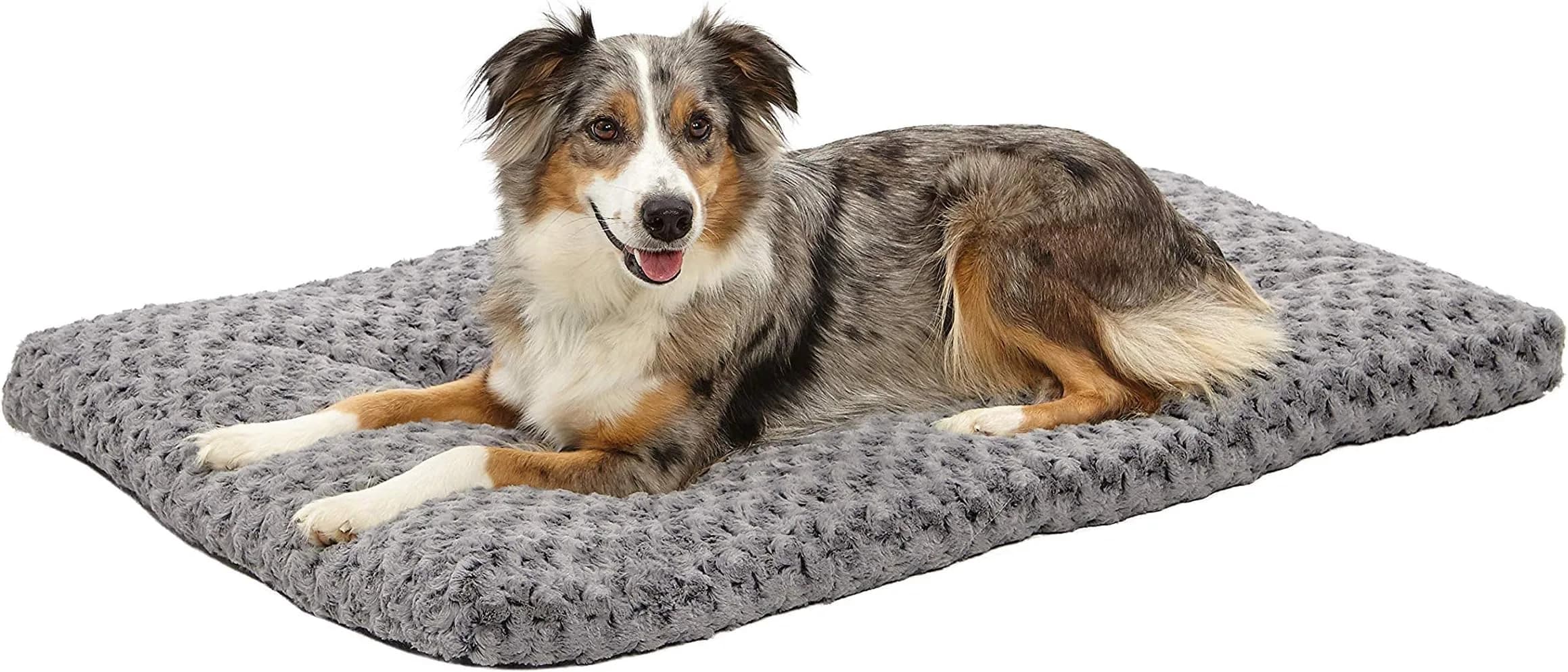 MidWest Homes for Pets Medium Mocha Ombré Swirl Plush Pet Bed 71cm x 51cm (28" x 20") | Cozy Crate Mat for Dogs & Cats - main product image