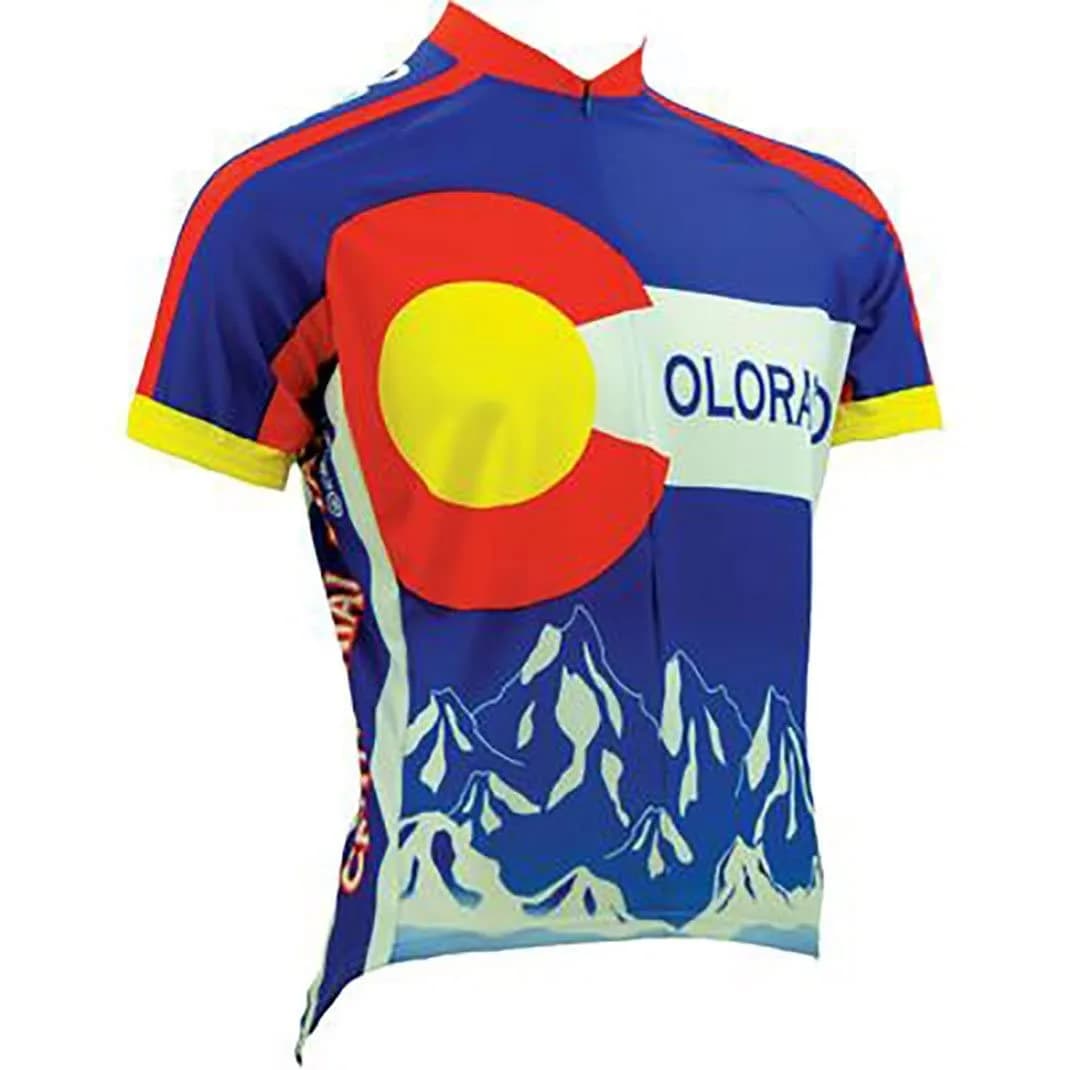 CANARI Men's Colorado Jersey Large | Classic Fit, 100% Polyester, UPF 30+ (70-120c)