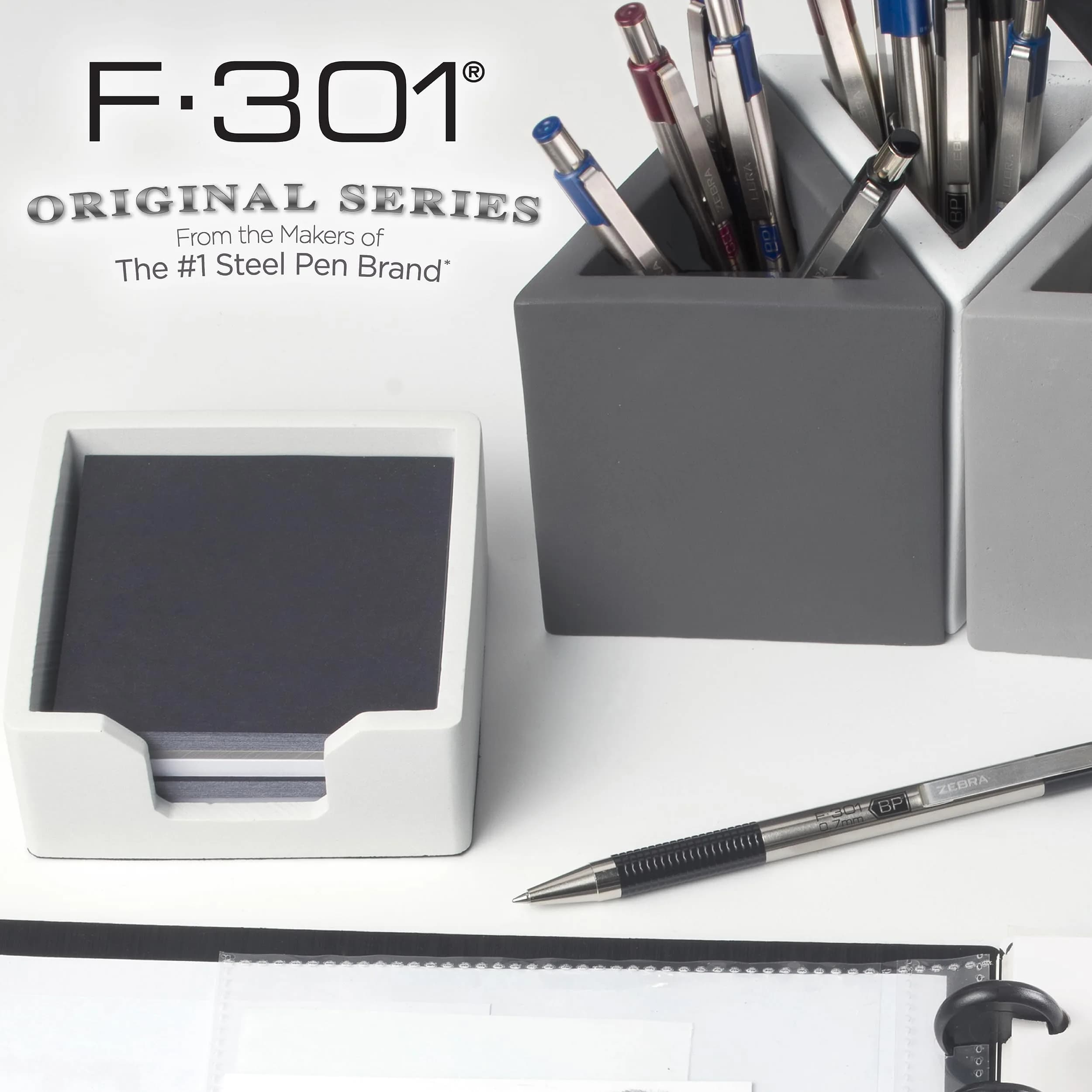 Zebra Pen F-301 Ballpoint Pen 0.7mm Fine Point, Black Ink, 12-Pack | Smooth Writing Instrument - view 5