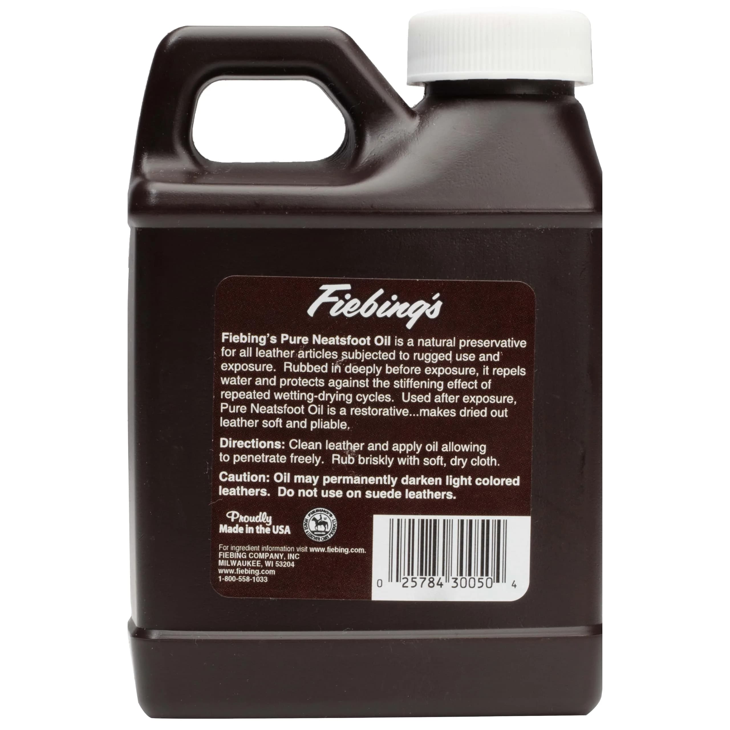 Fiebing's 100% Pure Neatsfoot Oil 237ml (8 Fl Oz) | Natural Leather Preservative for Boots, Saddles, and Shoes - view 6