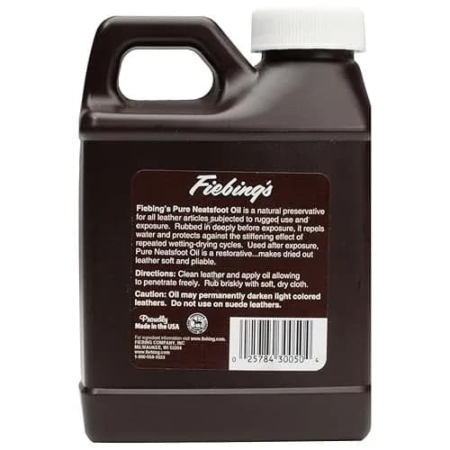 Fiebing's 100% Pure Neatsfoot Oil 237ml (8 Fl Oz) | Natural Leather Preservative for Boots, Saddles, and Shoes thumbnail 6