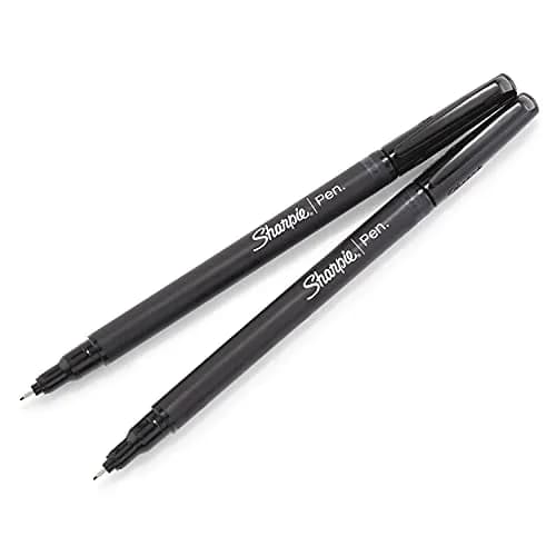 Sharpie Felt Tip Medium Point Black Pens, Drawing & Writing Pens | 4 Count (Pack of 1) thumbnail 5