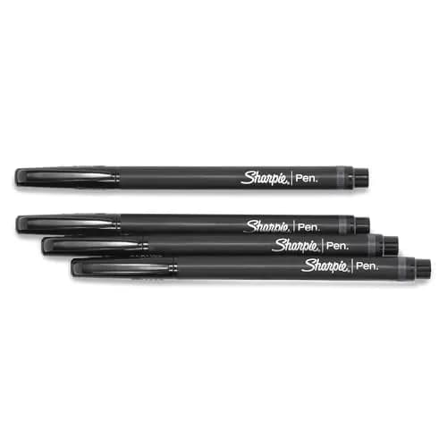 Sharpie Felt Tip Medium Point Black Pens, Drawing & Writing Pens | 4 Count (Pack of 1) thumbnail 6