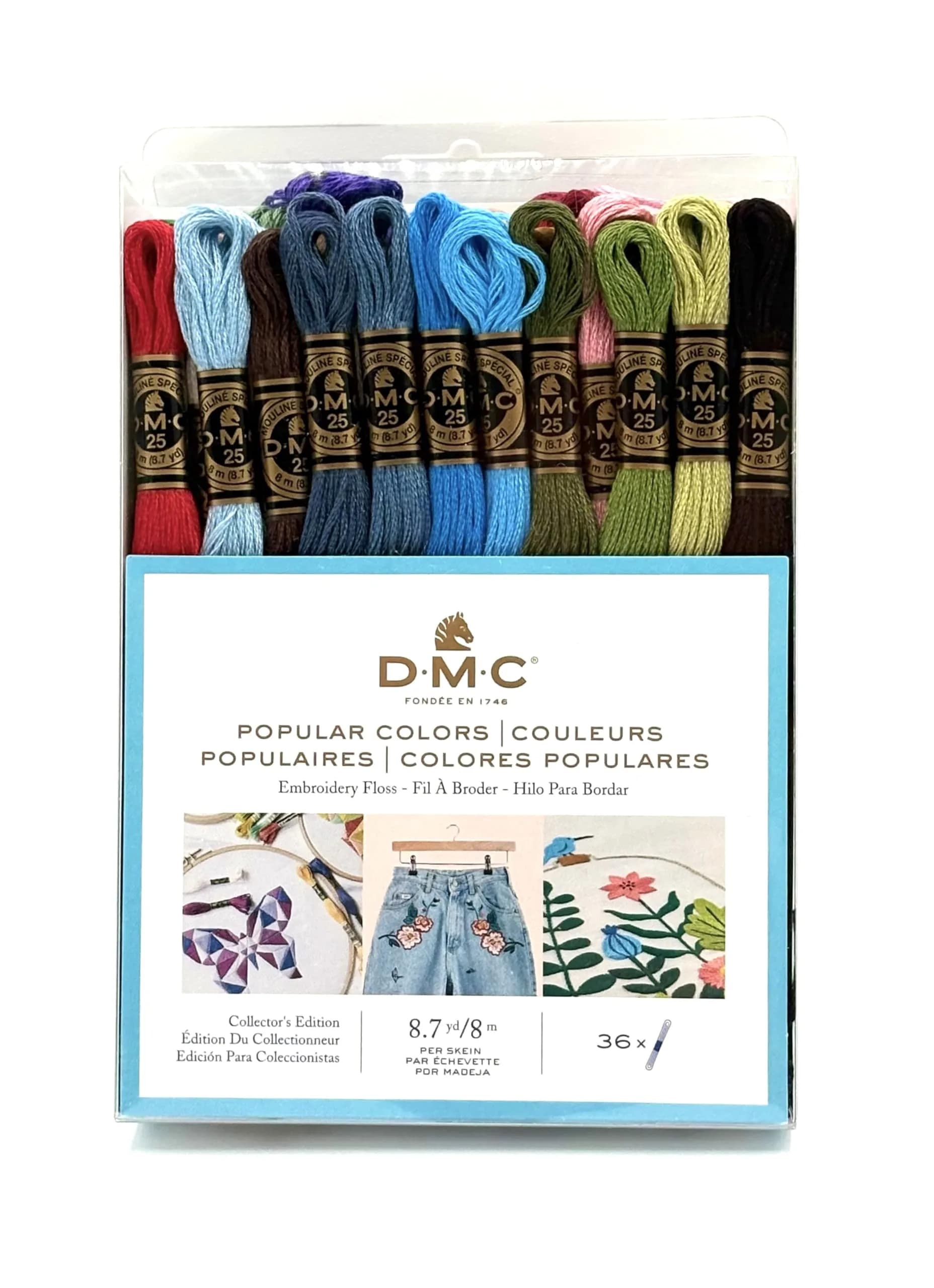 DMC Embroidery Floss Pack 36 Skeins | 8.7 Yards Each, 6-Strand Cotton - main product image