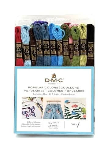 DMC Embroidery Floss Pack 36 Skeins | 8.7 Yards Each, 6-Strand Cotton thumbnail 1