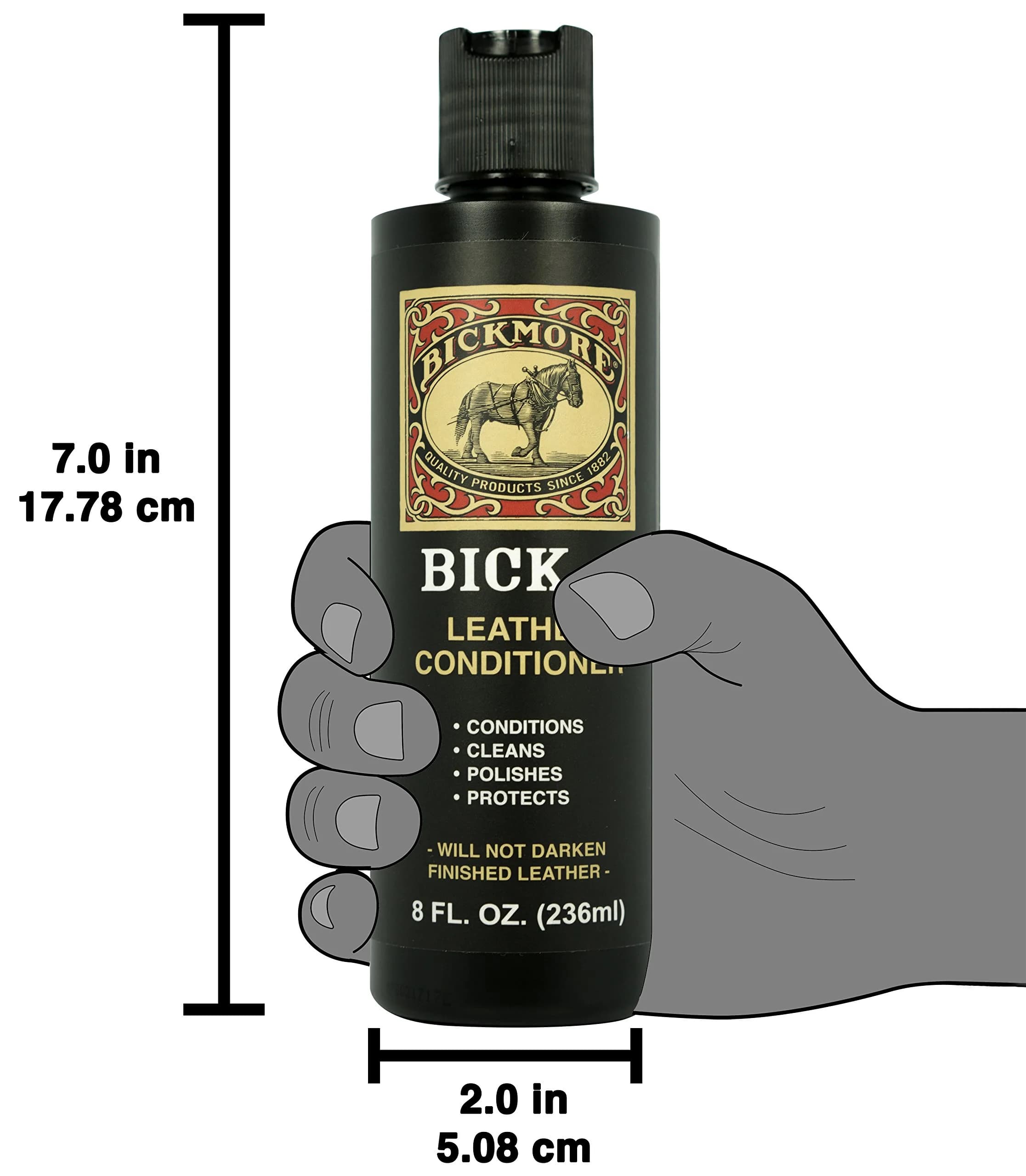 Bickmore Bick 4 Leather Conditioner & Cleaner 8 oz (237 ml) | Won't Darken Finished Leather - view 8