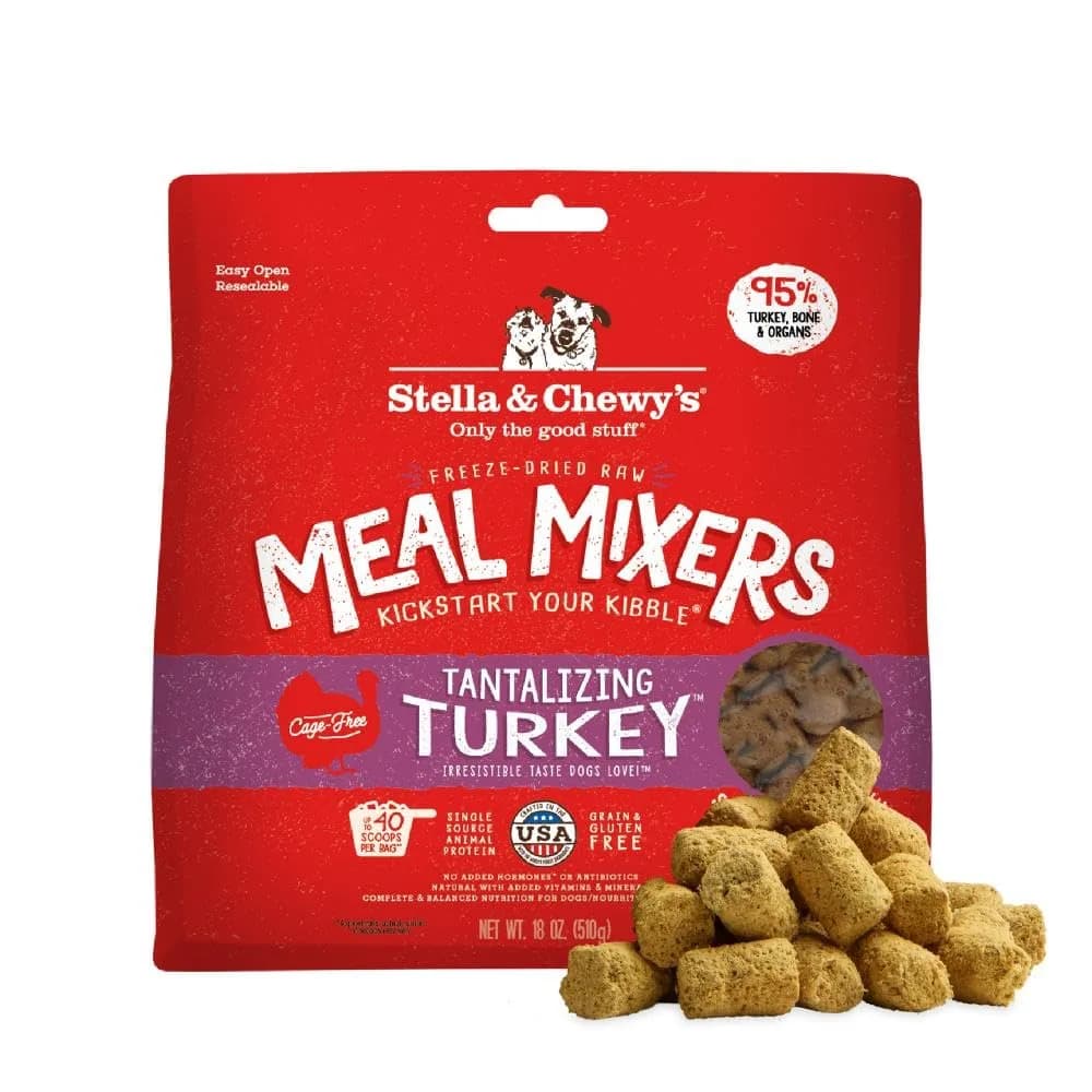Stella & Chewy's Freeze-Dried Raw Turkey Meal Mixers for Dogs 18 oz (510 g) | Picky Eater Approved — Turkey