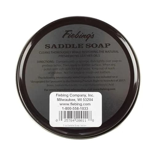 Fiebing's Yellow Saddle Soap 3.5 oz (100 ml) | Cleans, Conditions & Restores Smooth Leather thumbnail 7