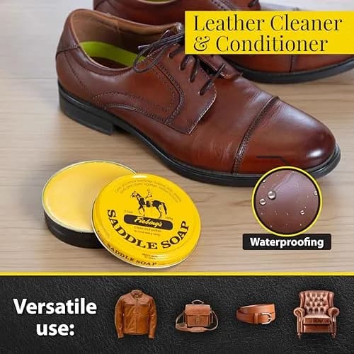 Fiebing's Yellow Saddle Soap 3.5 oz (100 ml) | Cleans, Conditions & Restores Smooth Leather thumbnail 2
