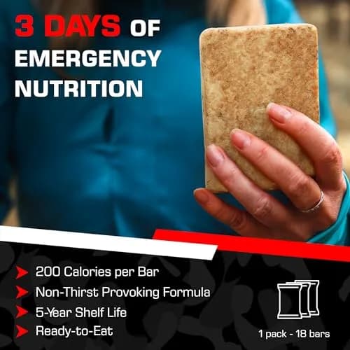 DX3600F Datrex 3600 Emergency Food Bar 18 Pack | 3-Day Coconut Nutrition thumbnail 2