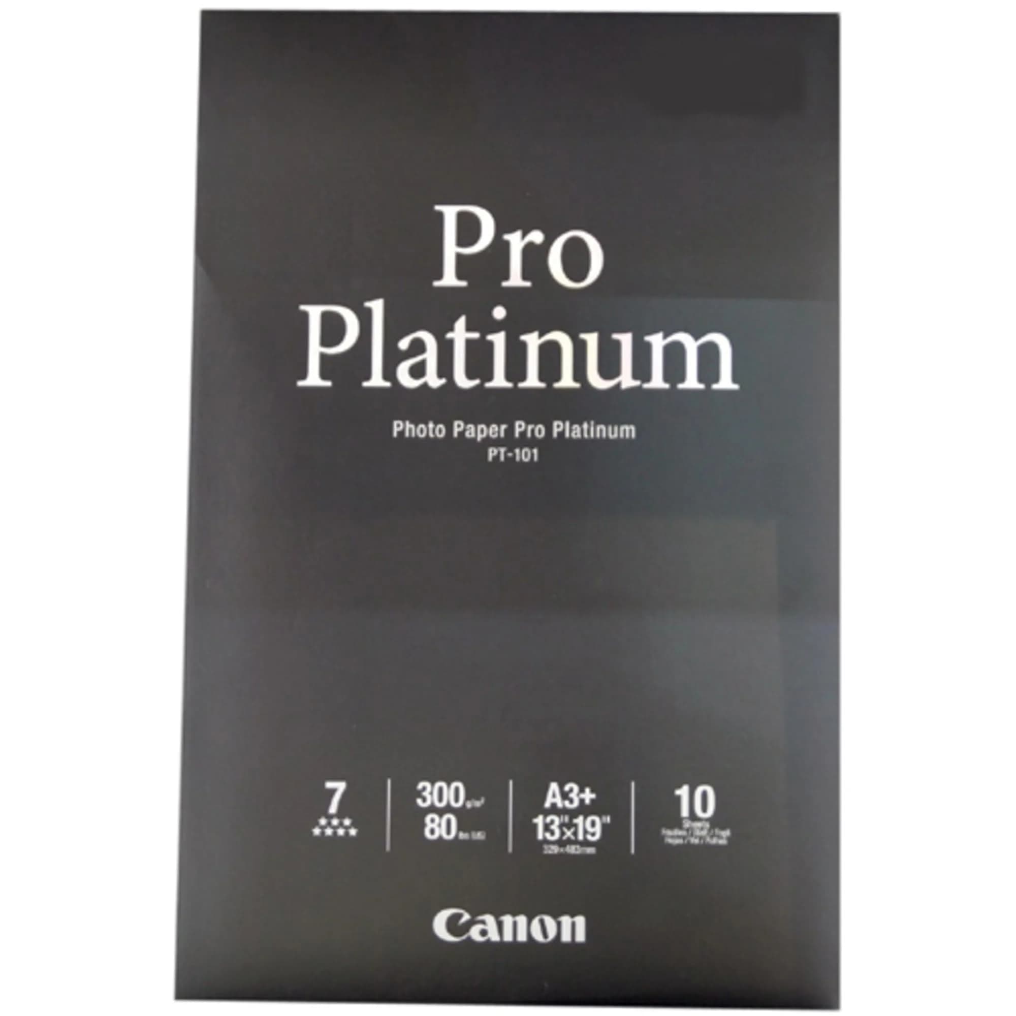 Canon Photo Paper Pro Platinum 13x19 Inches | 10 Sheets Glossy for High-Quality Prints — White