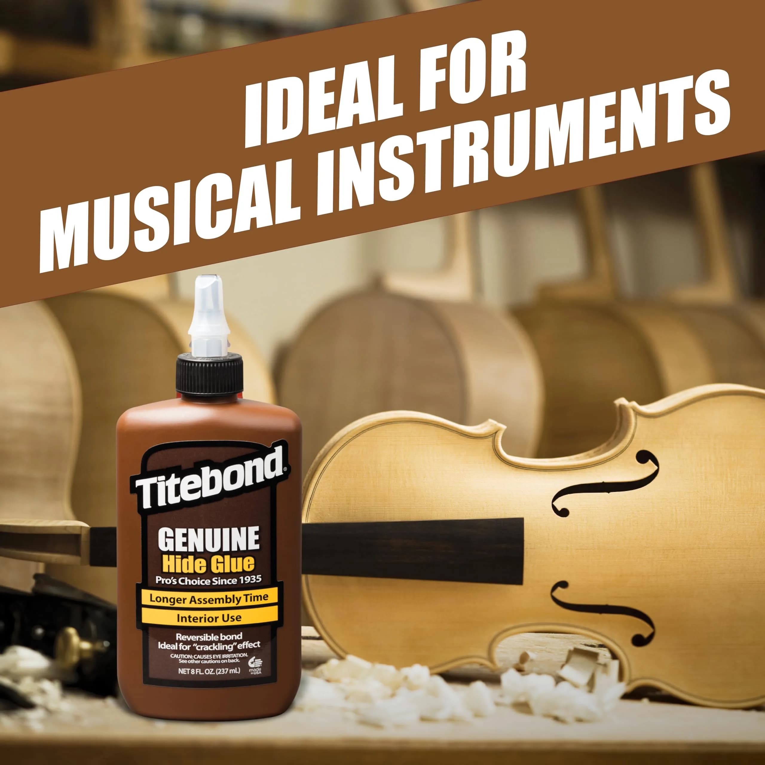 Titebond Genuine Hide Glue 454g (16 Oz.) | Ready-to-Use Adhesive for Fine Furniture & Antique Restoration - view 4