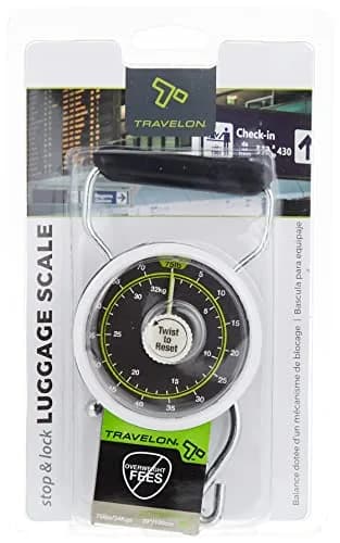 Travelon Stop and Lock Luggage Scale with Tape Measure | Weighs Up to 34 kg (75 lbs) thumbnail 3