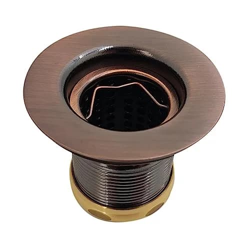 Westbrass Junior Bar and Laundry Sink Drain Assembly with Removable Strainer Basket, Antique Copper, 2.27 kg (5 lb) | Fits 2-1/4 in. Sink Opening thumbnail 5