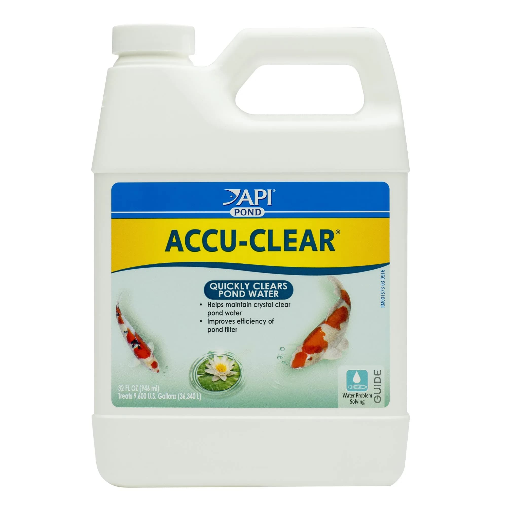 API Pond ACCU-Clear Water Clarifier 946ml (32 fl oz) | Clears Cloudy Water & Improves Filter Efficiency - main product image