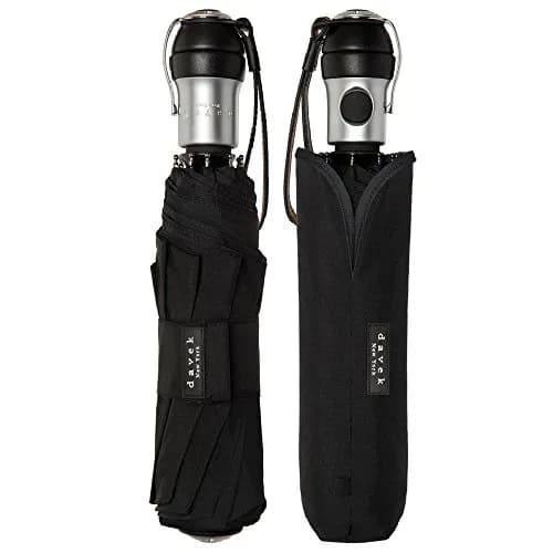 Davek Solo Umbrella (Classic Black) | Windproof Travel Umbrella with Automatic Open thumbnail 2