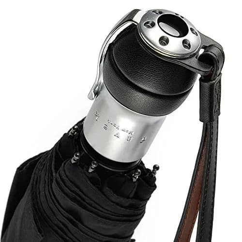 Davek Solo Umbrella (Classic Black) | Windproof Travel Umbrella with Automatic Open thumbnail 3