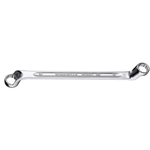 Stahlwille Double Ended Ring Spanner 24 x 27 mm | Chrome Alloy Steel & Chrome Finish thumbnail 1