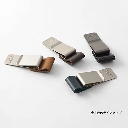 Midori Traveler's Notebook Pen Holder M Brown | Clip-on Leather Organizer for Pens up to 12mm thumbnail 5