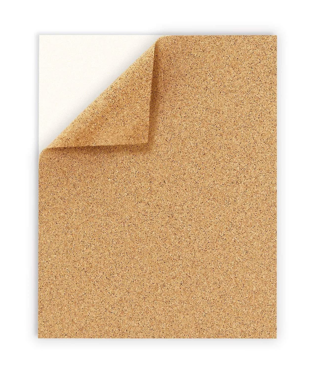 Hygloss Self-Adhesive Cork Sheets 2 mm Thick 21.6 x 27.9 cm (8.5 x 11 Inches) | Cut-to-Size for Crafts & Floor Protection - main product image
