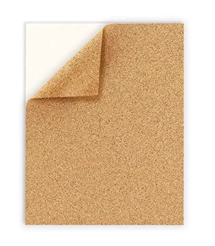 Hygloss Self-Adhesive Cork Sheets 2 mm Thick 21.6 x 27.9 cm (8.5 x 11 Inches) | Cut-to-Size for Crafts & Floor Protection thumbnail 1