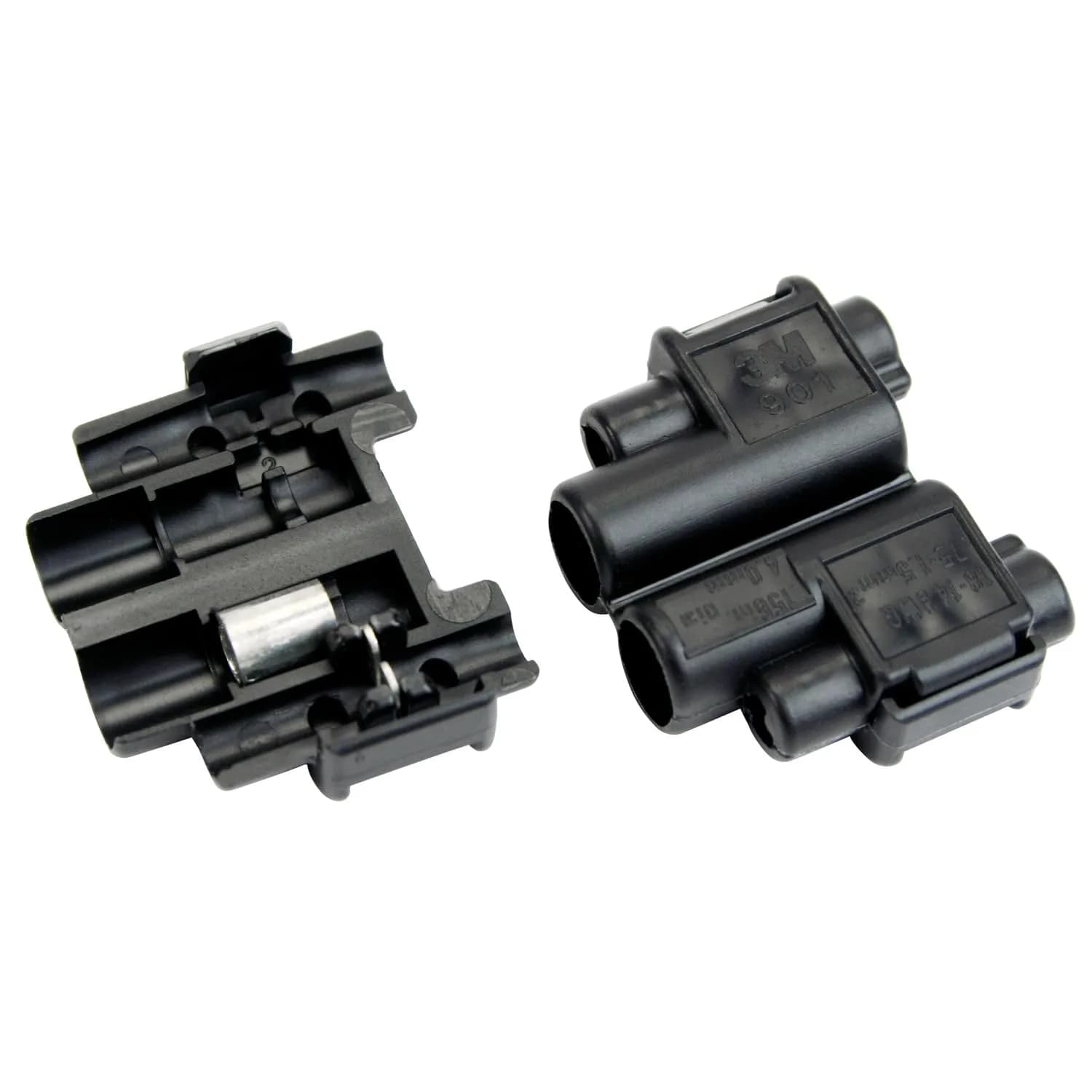 3M Scotchlok Electrical IDC 901-BULK Connector 18-14 AWG (Tap) & 12-10 AWG (Run) Black | Inline Wire Splice for Automotive & Control Circuits - main product image