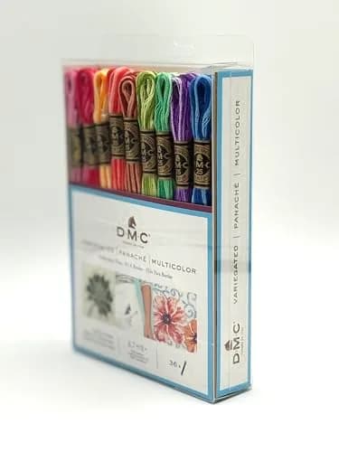 DMC Variegated Embroidery Floss Pack - 36 Skeins (8.7 Yards Each) | 310+ Total Yards for Detailed Needlework thumbnail 4
